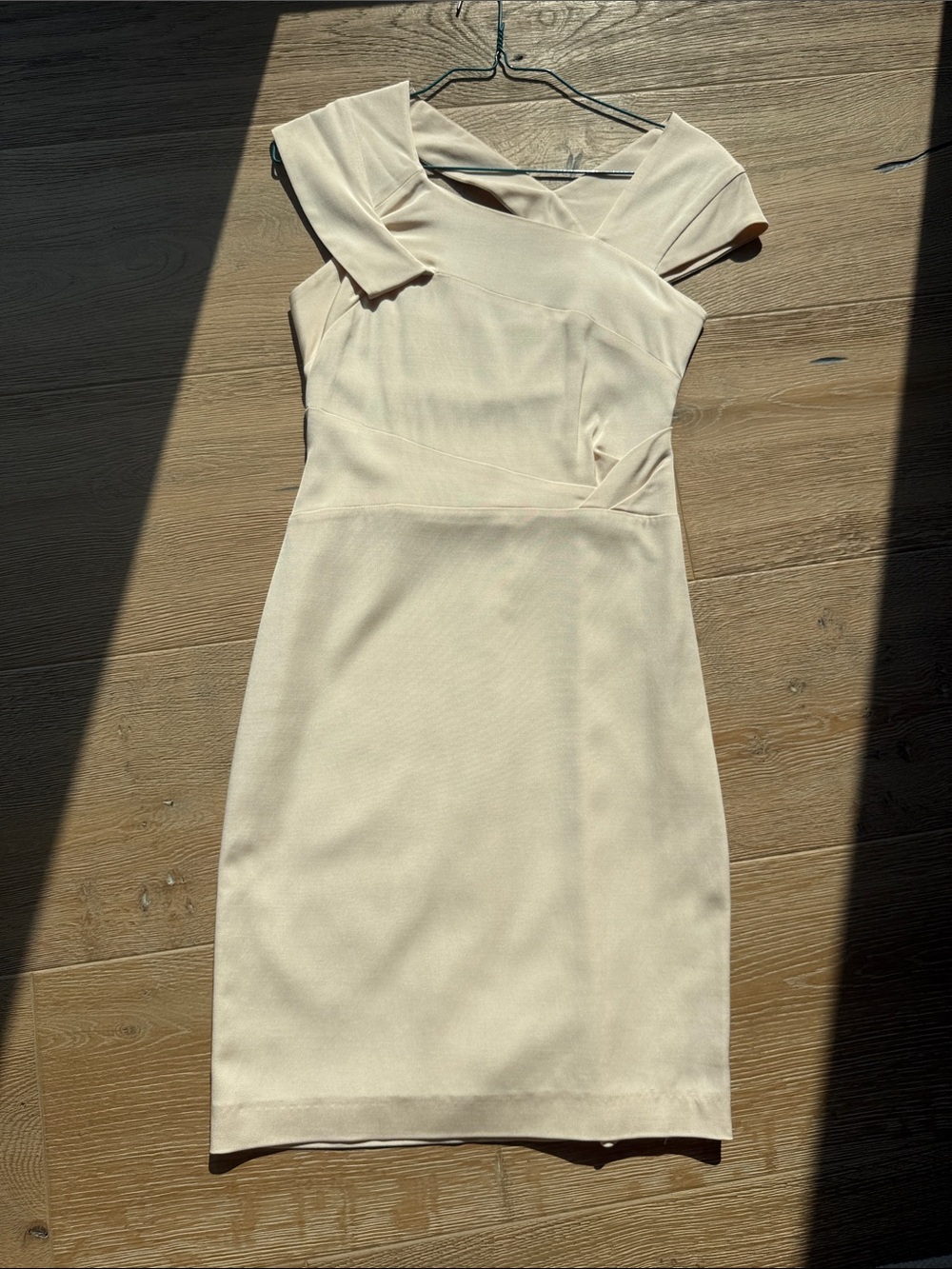 Reiss “Heidi” Light Peach Sheath Midi Dress